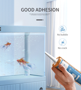 Быстроотверждаемый высокоэффективный силиконовый герметик уксусной отверждения для профессионального герметизации и нанесения клея на аквариумы