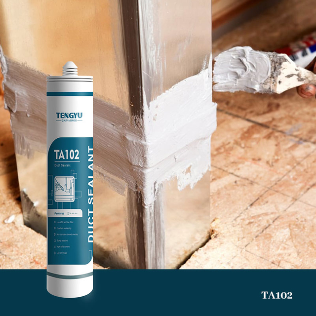 Герметик воздуховода и закрытие серого цвета на водной основе