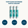 Прозрачный силиконизированный акриловый герметик с высокой клеящей способностью