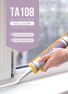 Силиконизированный акриловый герметик силиконизированной структуры для всех пористых поверхностей 