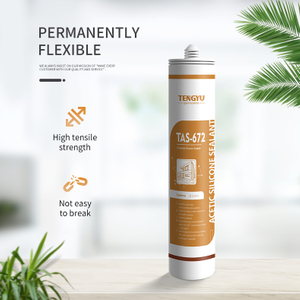 Белые универсальные уксусные клеи с низким содержанием летучих органических соединений, силиконовый герметик для стеклянных окон