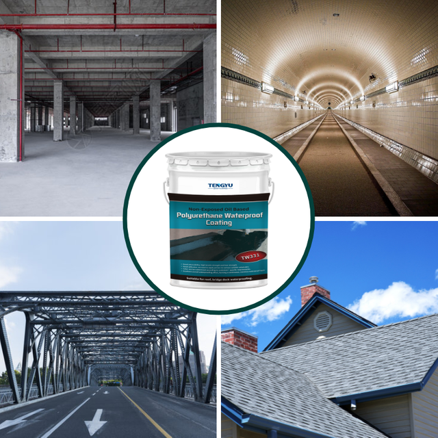 TW331 Не подвергающееся воздействию полиуретанового водонепроницаемого покрытия на масляной основе